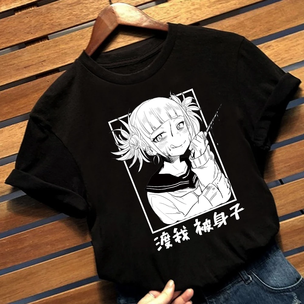 Harajuku Graphic women T Shirt My Hero Academia Anime Himiko Toga T shirt Fashion Woman Blouses 2022 Harajuku Y2k Clothes Top