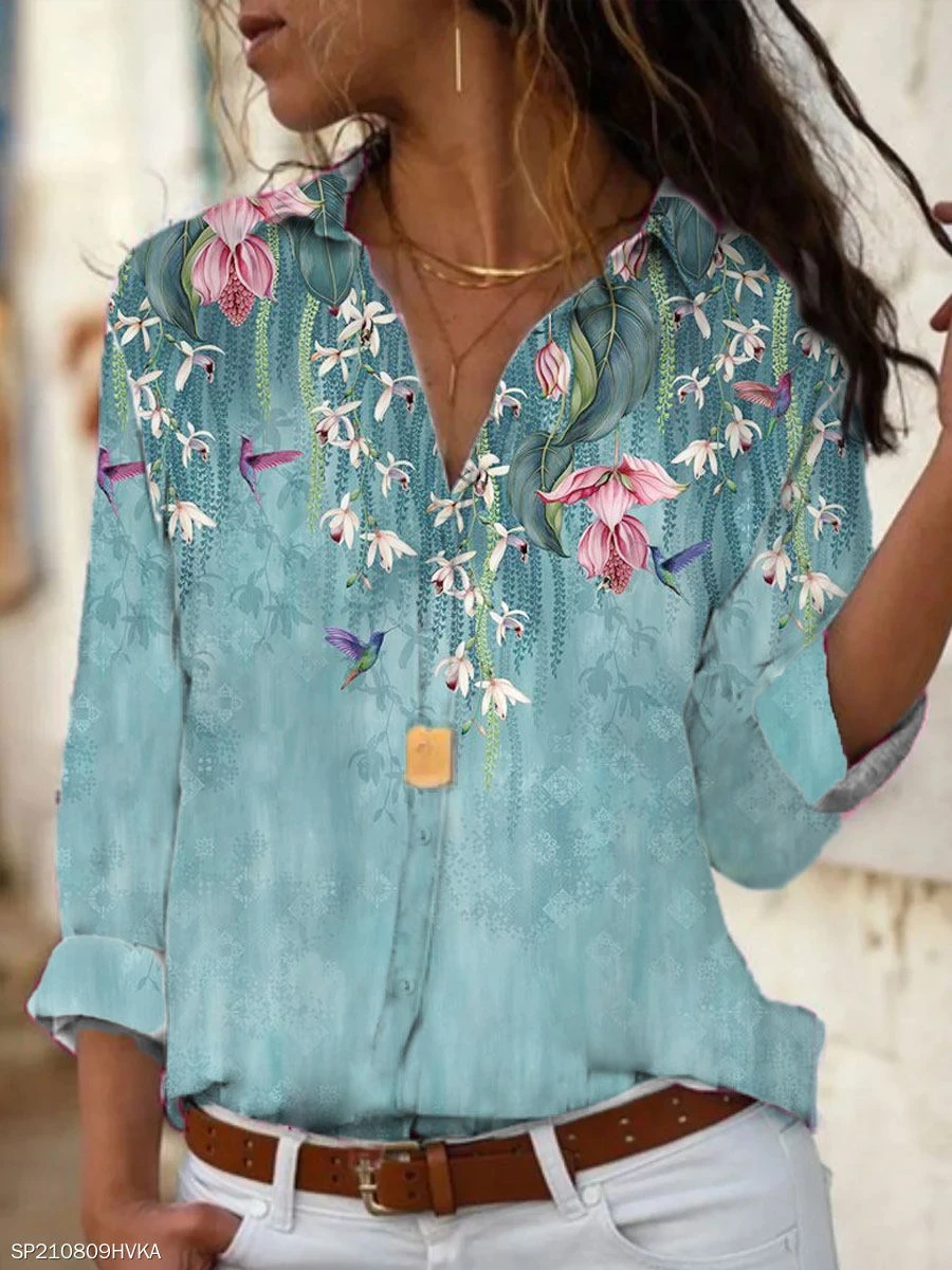 Fashion women shirt casual long sleeved shirt women spring and autumn new women blouses