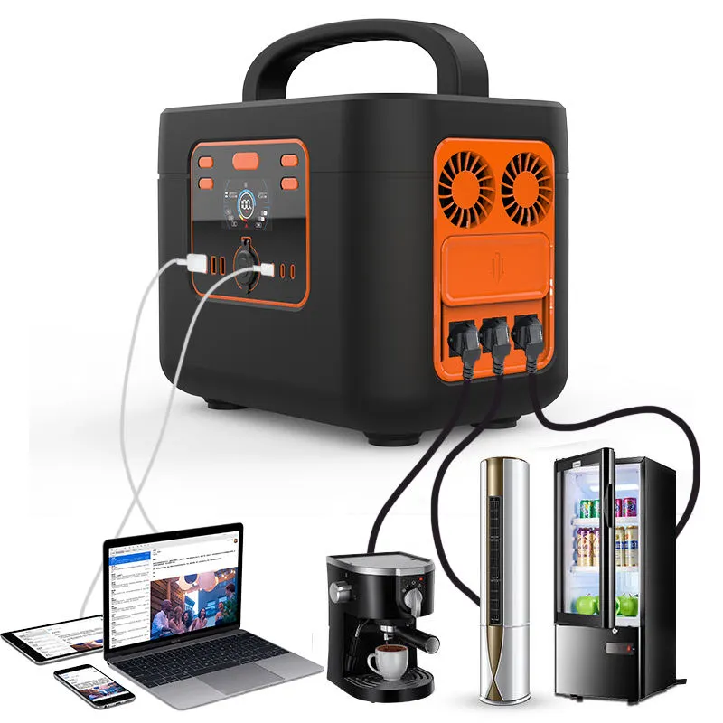 CarryEnergy Outdoor Complete 300W Solar Generator 500W Portable Energy Power Kit Off Grid Solar Panel System With Battery