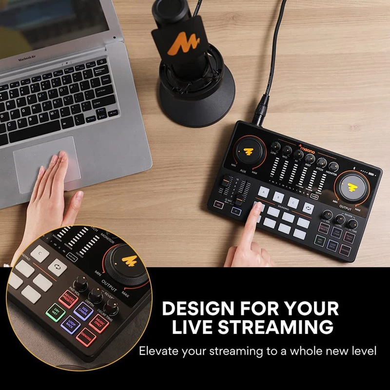 Elevate Your Audio with the Maonocaster Sound Card Set for Podcasting and Live Streaming
