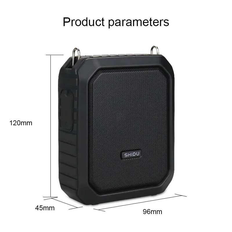 Enhance Your Teaching with SHIDU M800 Portable Voice Amplifier Wireless Microphone, Bluetooth Speaker, Waterproof Design