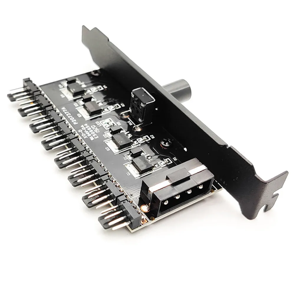 Optimize Your PC Cooling with the PC Case Regulator Splitter Cooling Fan Hub Fan Speed Control, Cable Management