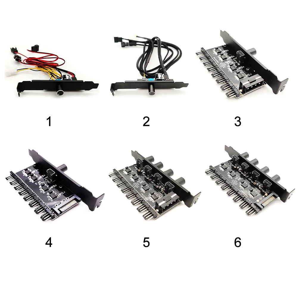 Optimize Your PC Cooling with the PC Case Regulator Splitter Cooling Fan Hub Fan Speed Control, Cable Management