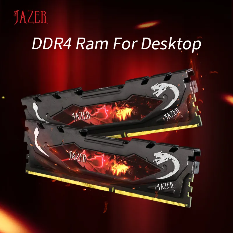 Upgrade Your Desktop Memory with JAZER DDR4 RAM Superior Performance, Heatsink Design, Multiple Speed Options
