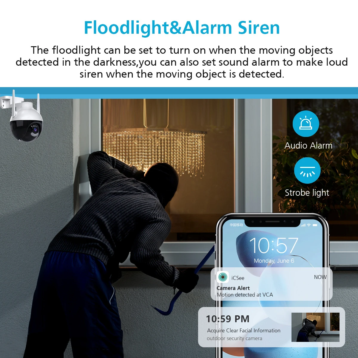Enhance Your Security with the 4K 8MP PTZ IP Camera Wireless Dome WIFI Surveillance Camera