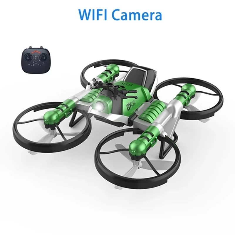 Experience the Ultimate Flying Adventure with the WIFI FPV UAV Aircraft Motorcycle 2 in 1 Deformation Drone 4K HD Camera, 3D 