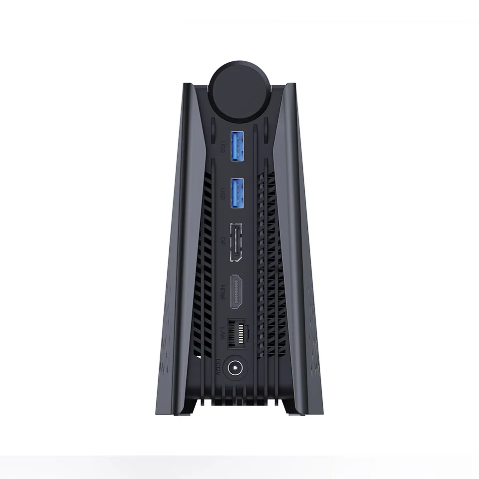 Chatreey AMR5 Mini PC Ryzen 5 5600U Colorful Lighting Gaming Desktop Computer Dual m.2 SSD Wifi6 BT 5.2 Pre installed Windows