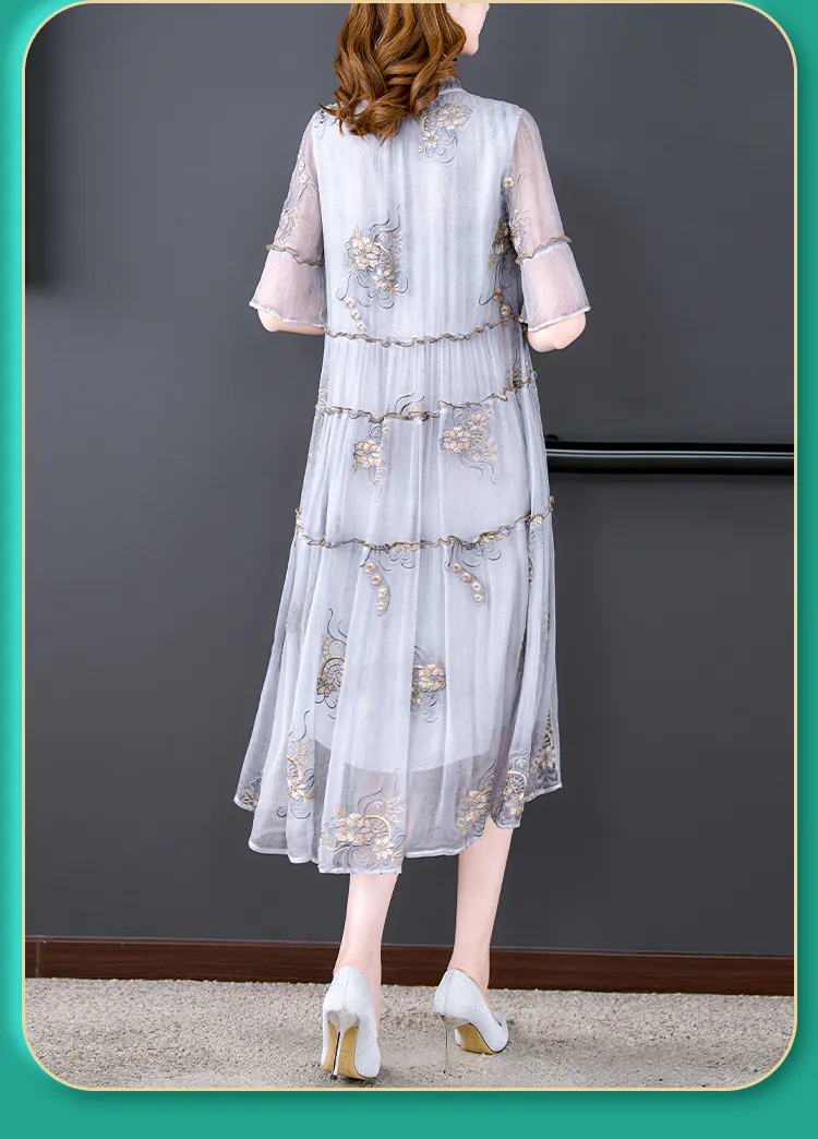 Elegant Vintage Black Dress: Korean Hepburn Style with Embroidery Sexy and Chic Club Dress for Spring Summer 2023