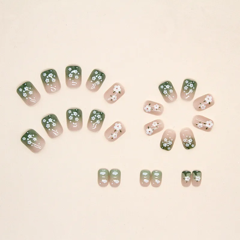24Pcs Detachable Nude French False Nails: Ballerina Press On Tips, Full Cover Artificial Nails Ready to Wear False Nails
