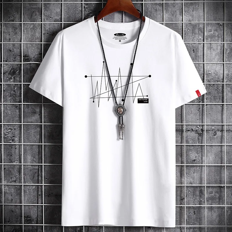 Manga Print Oversize Men's Tee: Loose Fit, 100 Percent Cotton Fashion Goth, Short Sleeve T Shirt for Summer
