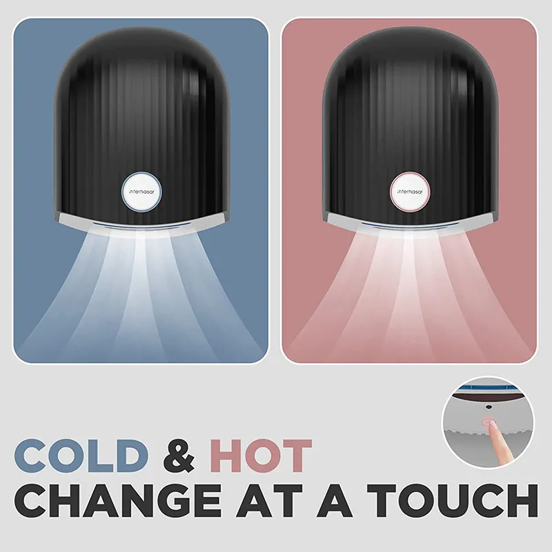 New High Speed Hand Dryer Automatic Hot Cold Air 1200W Commercial Bathroom