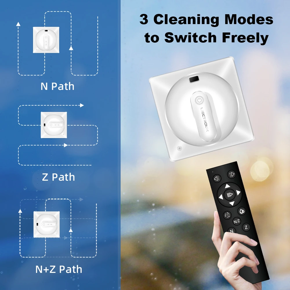 Liectroux YW209 Robot Window Vacuum Cleaner Laser Sensor Auto Glass Wet Mopping