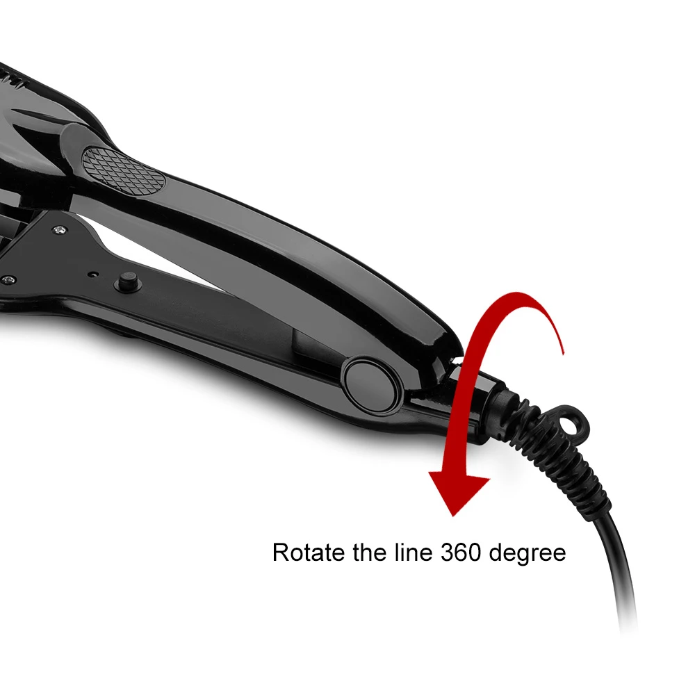 Professional Ceramic Wave Hair Iron Adjustable Temperature Wide Wave Plate