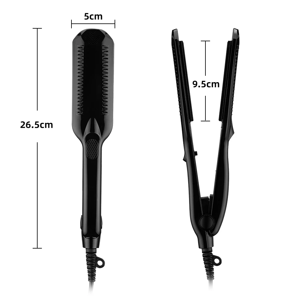 Professional Ceramic Wave Hair Iron Adjustable Temperature Wide Wave Plate