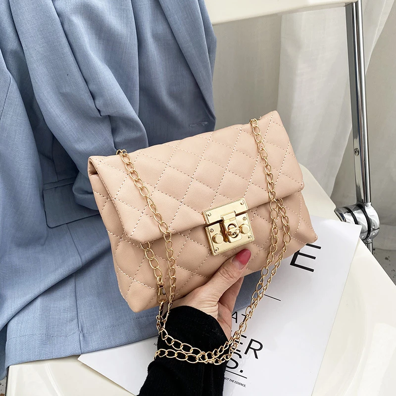 Embroidery Thread Small PU Leather Crossbody Bag Trendy 2022 Handbag Casual Shoulder Handbag
