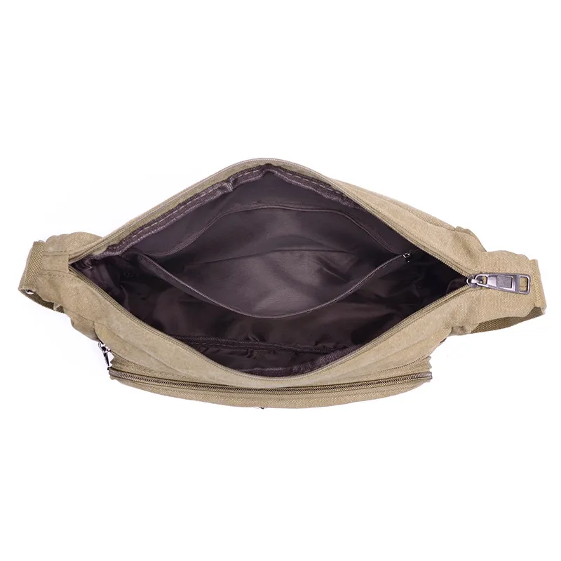 Men's Canvas Shoulder Bag Casual Tote Travel Crossbody Luxury Messenger High Quality
