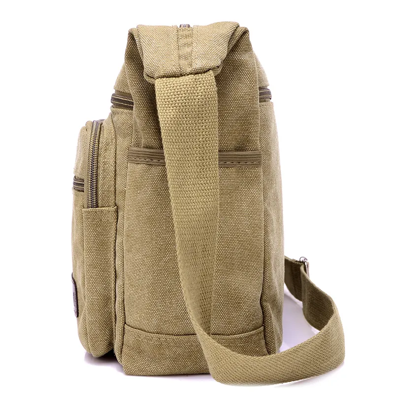 Men's Canvas Shoulder Bag Casual Tote Travel Crossbody Luxury Messenger High Quality