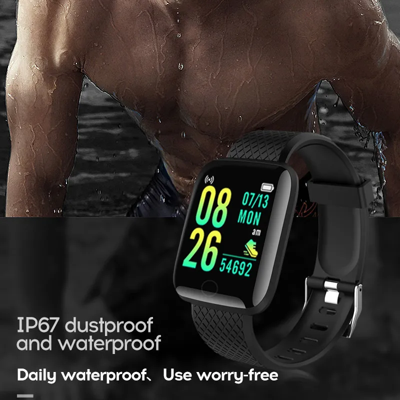 Men's & Women's Smartwatch Blood Pressure & Heart Rate Monitoring Waterproof Fitness Sport