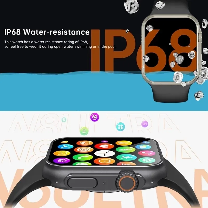 T800 Ultra Smartwatch Men's & Women's Series 8 Sport Phone Call Wireless Charger