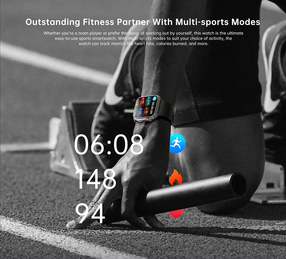 T800 Ultra Smartwatch Men's & Women's Series 8 Sport Phone Call Wireless Charger