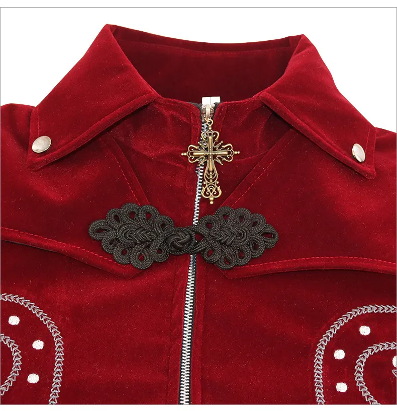 Men's Cosplay Halloween Tuxedo Coat Vintage Gothic Party Coat Medieval and Victorian styles