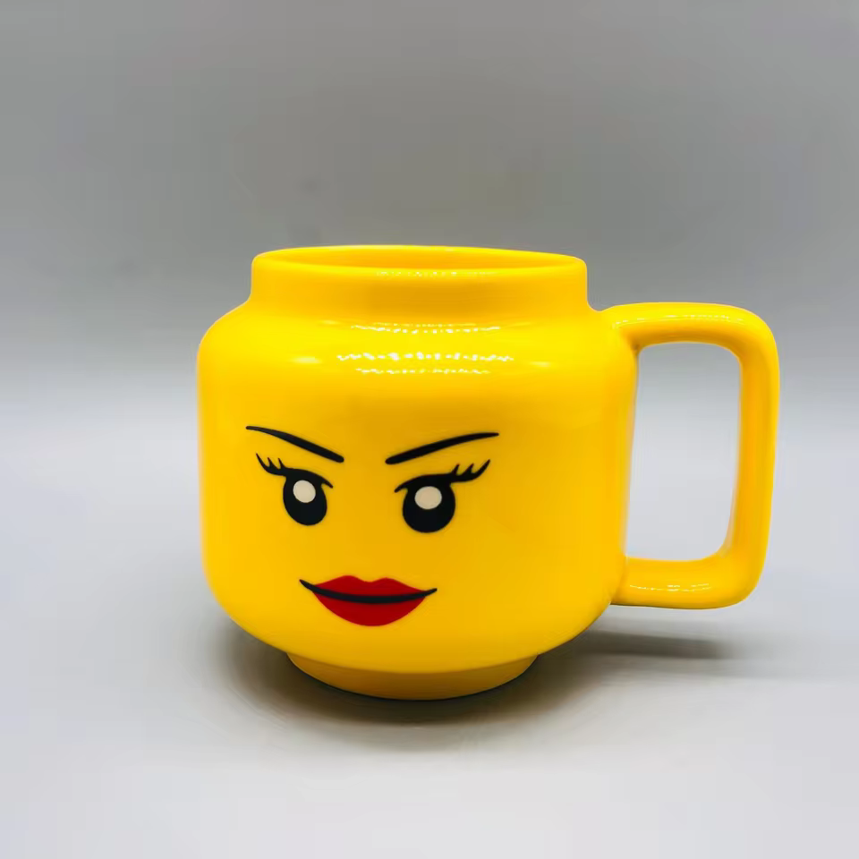 Cartoon Ceramic Mug 250ML – Cute Expression Coffee & Tea Cup Gift