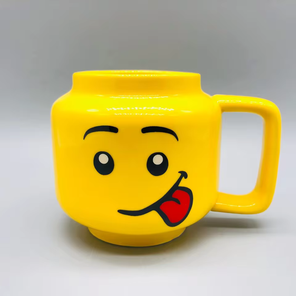 Cartoon Ceramic Mug 250ML – Cute Expression Coffee & Tea Cup Gift