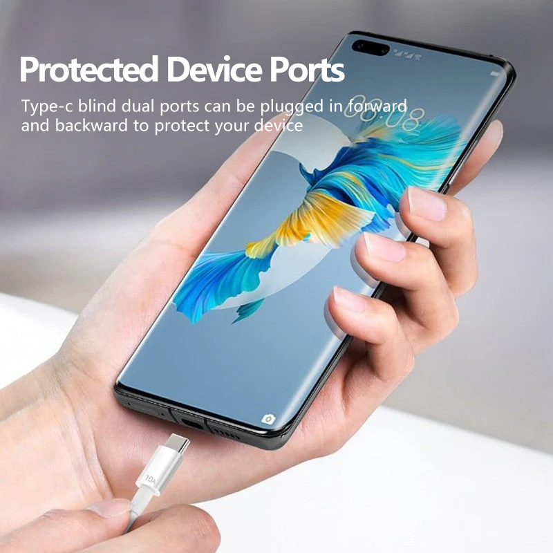 10A 120W USB C Fast Charging Cable for Huawei, Xiaomi, Redmi